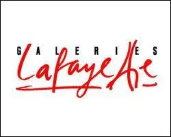 Celui-ci est assez simple. C'est le logo des Galeries Lafayette. Regardez les deux T du mot 'Lafayette'. Ces deux T reprsentent un btiment trs connu, lequel ?