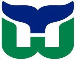 Voici maintenant le logo de Hartford Whalers. Ce logo a trois sens, un pour chaque couleur. Le premier est avec la couleur verte, qui reprsente un W. Qu'en est-il des deux autres couleurs ?