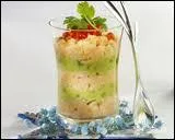 Dans ces verrines vous trouverez de la mousse d'avocat assortie de :