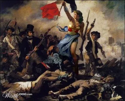 Ici, on peut voir Wonderwoman dans un tableau de Delacroix. Quel est le nom de ce tableau ?