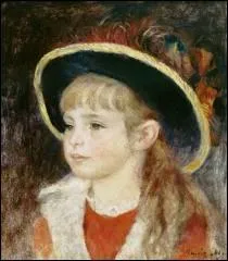Qui a peint cette ' Fillette au chapeau bleu ' ?