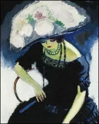 ' Femme au chapeau de roses ' est une peinture ralise par :