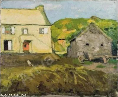 Qui a peint Cour de ferme  la Percaillerie ?