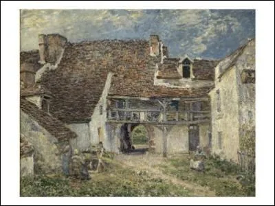 Qui a peint Cour de ferme  Saint Mammes ?