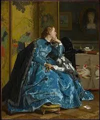 Qui a peint 'Duchesse en robe bleue' ?