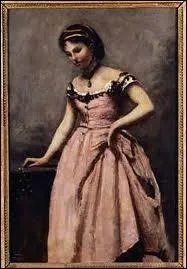 Qui a peint 'Jeune femme dans une robe rose' ?