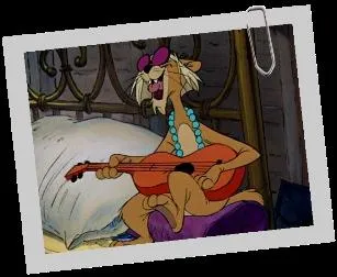 Comment s'appelle ce chat anglais, appartenant  la bande des chats de gouttire et jouant de la guitare ?