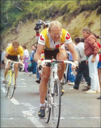 Le maillot Jaune a fini sur ses paules en 1983 et 1984 ...