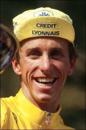 Le maillot Jaune a fini sur ses paules en 1986 ...