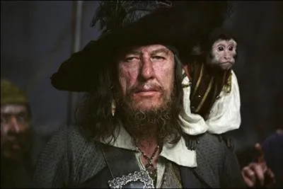 Toujours accompagn de Jack le singe, il est interprt par Geoffrey Rush. Qui est-il ?
