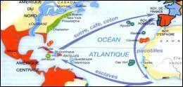 Comment s'appelait le commerce esclavagiste mis en place entre l'Europe, l'Afrique et les colonies d'Amrique ?