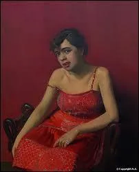 Qui a peint 'La roumaine  la robe rouge' ?