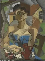 Qui a peint 'Femme assise en robe bleue' ?