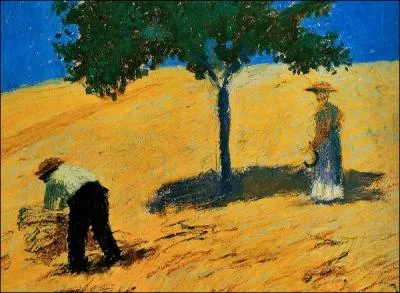 Qui a peint Arbre dans un champ de mas ?