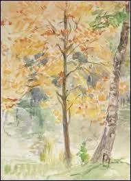 Qui a peint Arbres roux ?