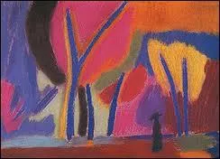 Qui a peint Femmes sur fonds d'arbres ?