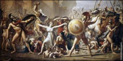 Quel grand peintre est l'auteur du tableau "Les Sabines" considéré comme un plaidoyer pour la réconciliation du peuple français après l'effusion de sang de la révolution ?