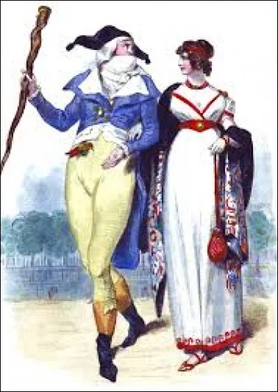 Quel courant de mode caractérisé par ses extravagances est adoptée par les hommes et femmes de la jeunesse dorée parisienne ?