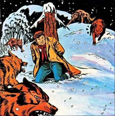 Cow boy en mauvaise posture, il s'agit de ...