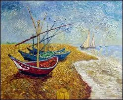 Qui a peint cette toile ' Bateaux de pche aux saintes Maries ' ?