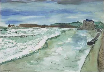 Qui est l'auteur de cette toile ' Hendaye, la plage et le casino ' ?