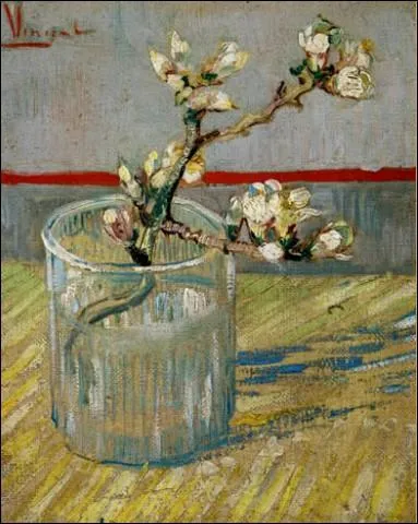 Qui a peint Branches d'amandier dans un verre ?