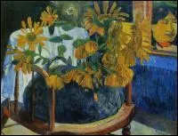 Qui a peint Bouquet de Tournesols dans un fauteuil ?