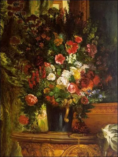 Qui a peint Bouquet de fleurs sur une console ?