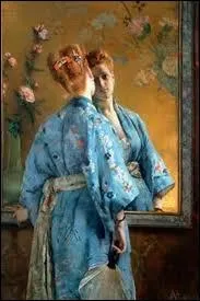 Qui a peint 'Femme en kimono bleu' ?