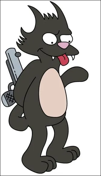 Grand chat provenant du dessin anim 'Itchy et Scratchy'.