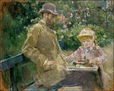 J'ai pos  de nombreuses reprises pour Edouard Manet, j'ai souvent reprsent mes proches notamment ma fille, Julie dans mes toiles, je suis