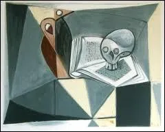 Qui a peint Tte de mort et livre ?