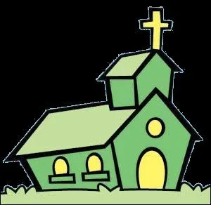 De quelle couleur est l'glise ?