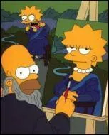 Quel est le nom du vritable artiste en train de peindre le portrait de (Mona) Lisa ?