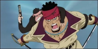 De quoi est capable le singe qui accompagne toujours Doma, capitaine venu pour libérer Ace à Marine Ford ?