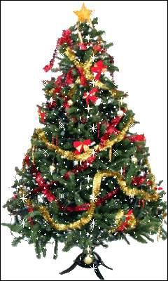 Je suis un arbre que l'on utilise à Noël pour le décorer avec des boules, des lumières et des guirlandes de Noël. Qui suis-je ?