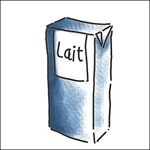 Quand je bois du lait provenant d'une brique ou d'une bouteille de couleur bleu, je bois du lait...