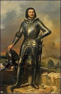 Gilles de Laval, seigneur de Tiffauges, dit Gilles de Rais a été un compagnon de Jeanne d'Arc. Ses actes horribles sur de jeunes enfants l'ont mené au bûcher. Il serait à l'origine de la légende -------------.