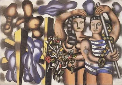 Cette transposition d'Adam et Eve plus contemporaine est de quel peintre ?