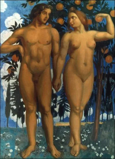 Quel peintre du mouvement nabi a ralis cet ' Adam et Eve ' ?