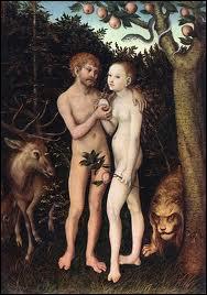 Sans doute la plus clbre reprsentation d'Adam et Eve en peinture :