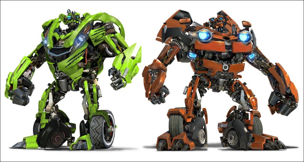 Les personnages de transformers
