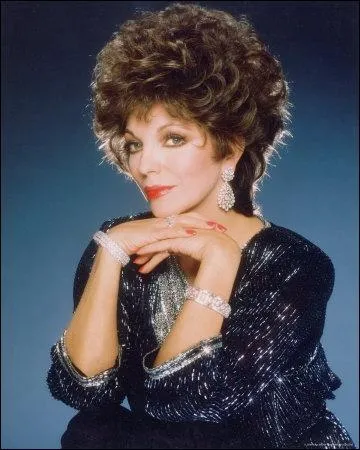 Joan Collins. Actrice Britannique. Dans quelle srie amricaine a-t-elle tenu le rle d'Alexis Colby de 1981 1989 ?