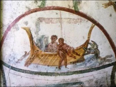 Jonas jett  la mer. art palochrtien