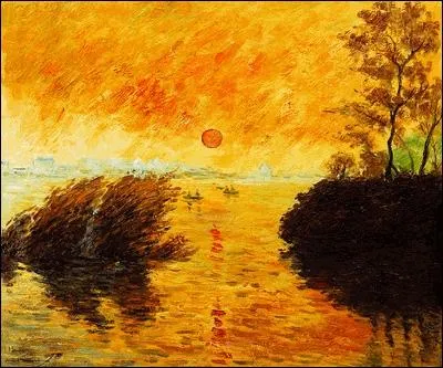 Qui est l'auteur de ce ' Coucher de soleil sur la Seine ' ?