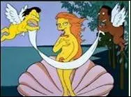 Quel peintre se voit ici plagié par les personnages des Simpson ?