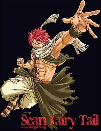 Natsu Dragnir, dragon slayer et personnage principal de Fariy Tail est un combattant :
