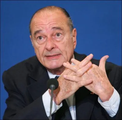 En quelle anne a t lu prsident de la Rpublique franaise Jacques Chirac ?