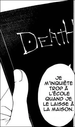 O Light cache-t-il son Death Note quand il n'est pas  la maison ?