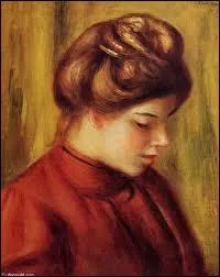 Qui a peint 'Profil d'une femme dans un chemisier rouge' ?